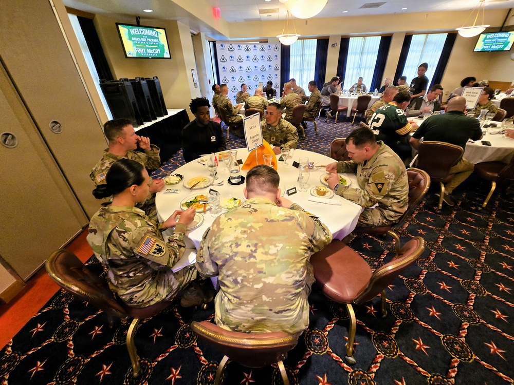 2026 Green Bay Packers Tailgate Tour makes stop at Fort McCoy; visits with Soldiers, Challenge Academy cadets