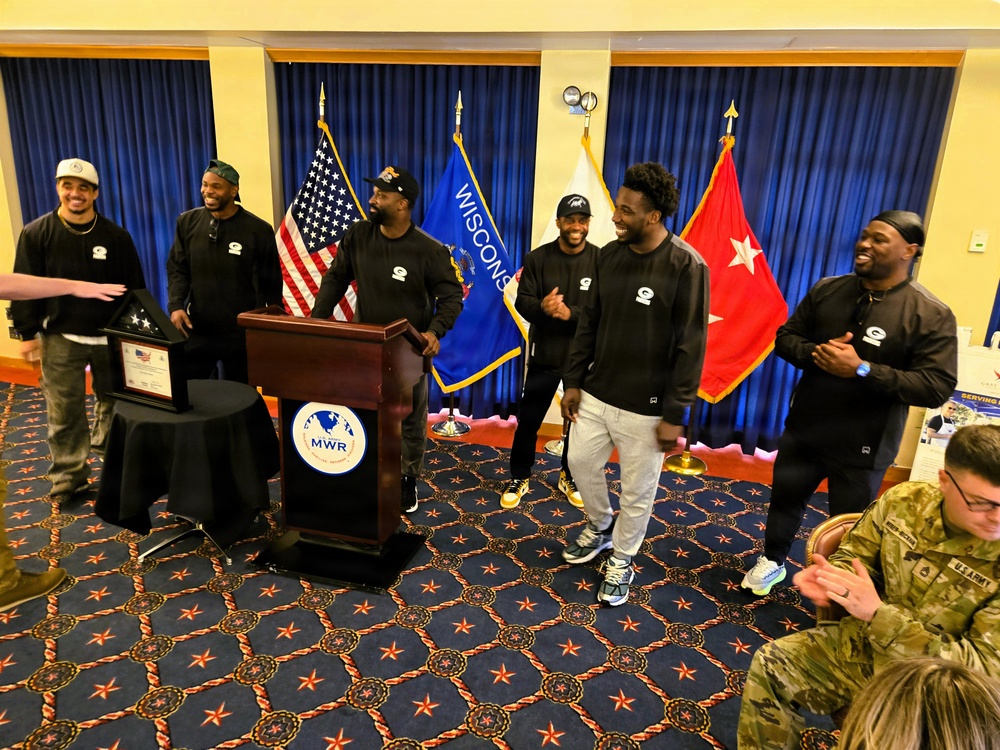 2026 Green Bay Packers Tailgate Tour makes stop at Fort McCoy; visits with Soldiers, Challenge Academy cadets