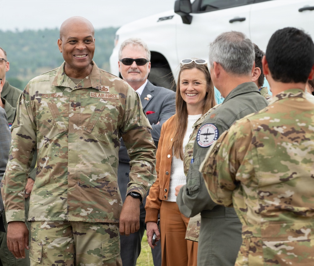Maj. Gen. Collins Visits Ebbing ANGB, Tours Razorback Range Operations