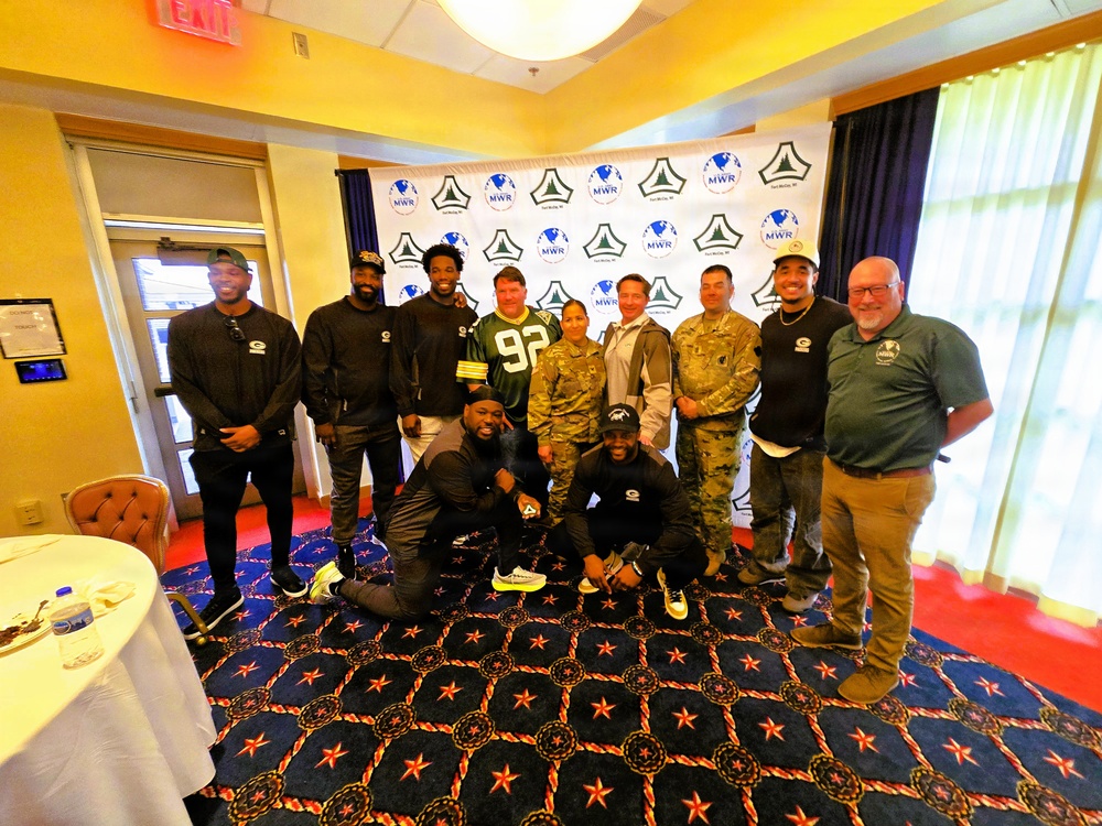 2026 Green Bay Packers Tailgate Tour makes stop at Fort McCoy; visits with Soldiers, Challenge Academy cadets