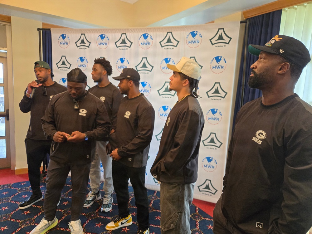 2026 Green Bay Packers Tailgate Tour makes stop at Fort McCoy; visits with Soldiers, Challenge Academy cadets