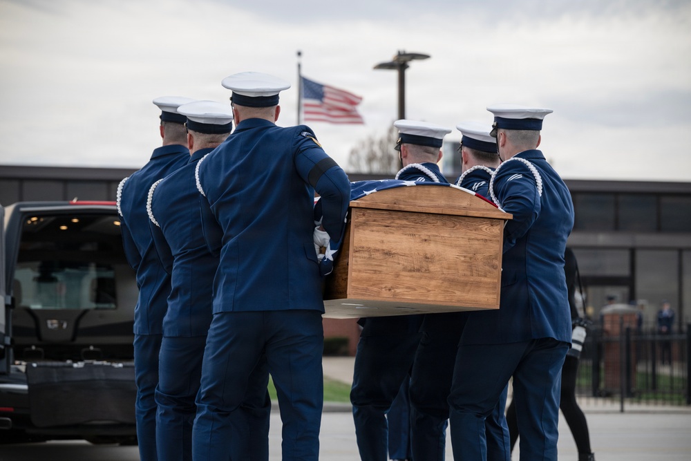 U.S. Coast Guard AST2 Tyler Jaggers dignified transfer