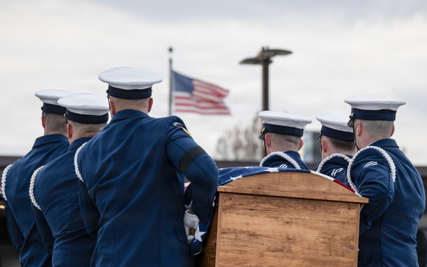 U.S. Coast Guard AST2 Tyler Jaggers dignified transfer