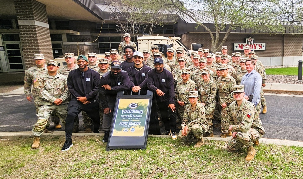 2026 Green Bay Packers Tailgate Tour makes stop at Fort McCoy; visits with Soldiers, Challenge Academy cadets