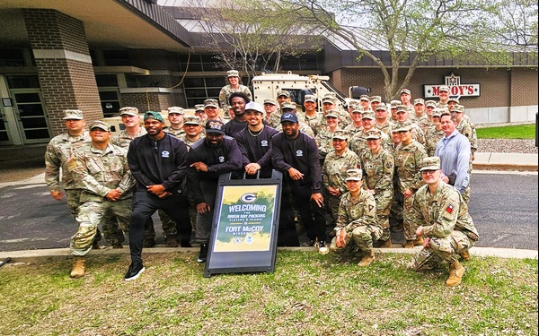 2026 Green Bay Packers Tailgate Tour makes stop at Fort McCoy; visits with Soldiers, Challenge Academy cadets
