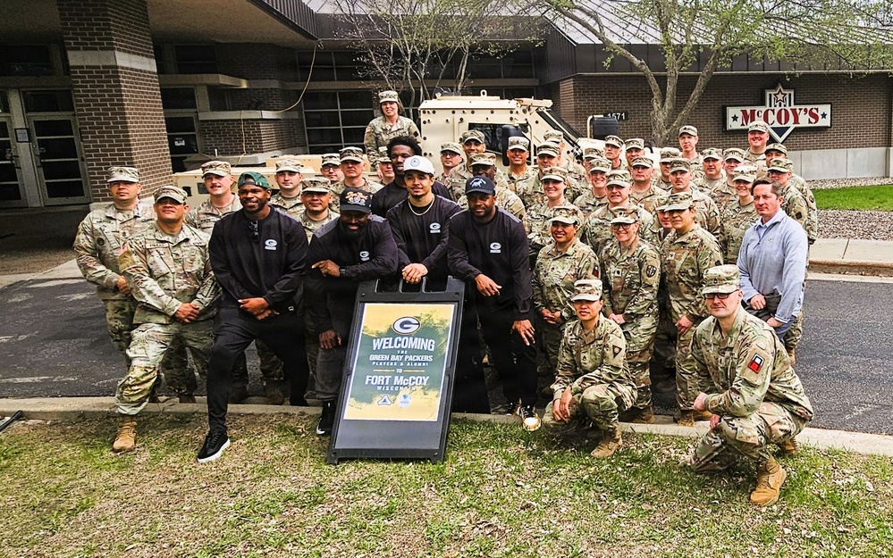 2026 Green Bay Packers Tailgate Tour makes stop at Fort McCoy; visits with Soldiers, Challenge Academy cadets