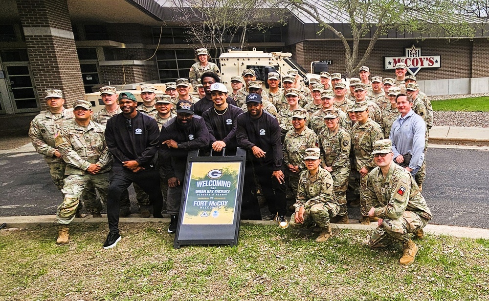 2026 Green Bay Packers Tailgate Tour makes stop at Fort McCoy; visits with Soldiers, Challenge Academy cadets