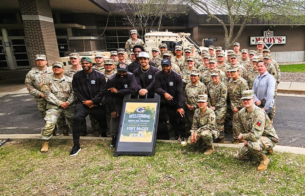 2026 Green Bay Packers Tailgate Tour makes stop at Fort McCoy; visits with Soldiers, Challenge Academy cadets