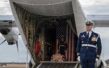 U.S. Coast Guard AST2 Tyler Jaggers dignified transfer