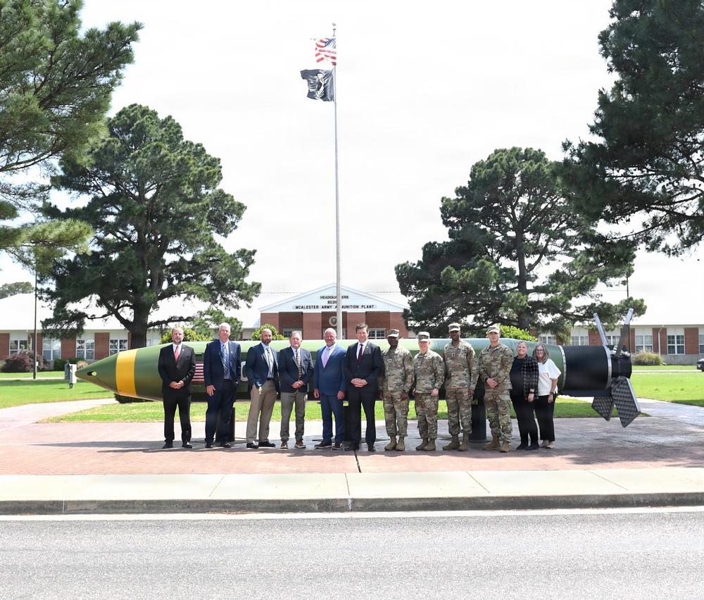 Army under secretary tours McAlester Army Ammunitions Plant