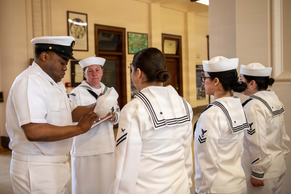 NSGL Dress White Uniform Inspection