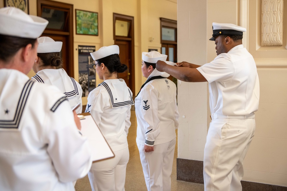 NSGL Dress White Uniform Inspection