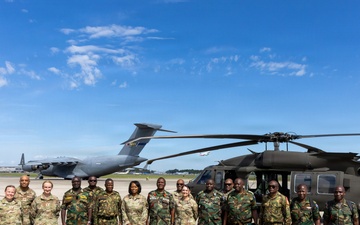 145th Airlfift Wing hosts tour for Botswana, Malawi and Zambia armed forces