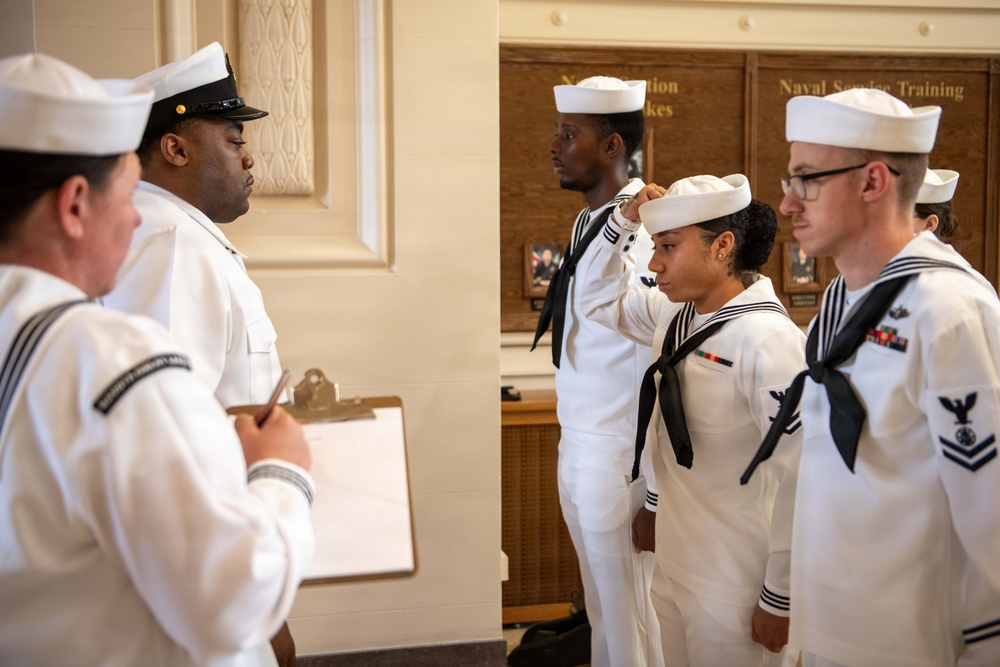 NSGL Dress White Uniform Inspection