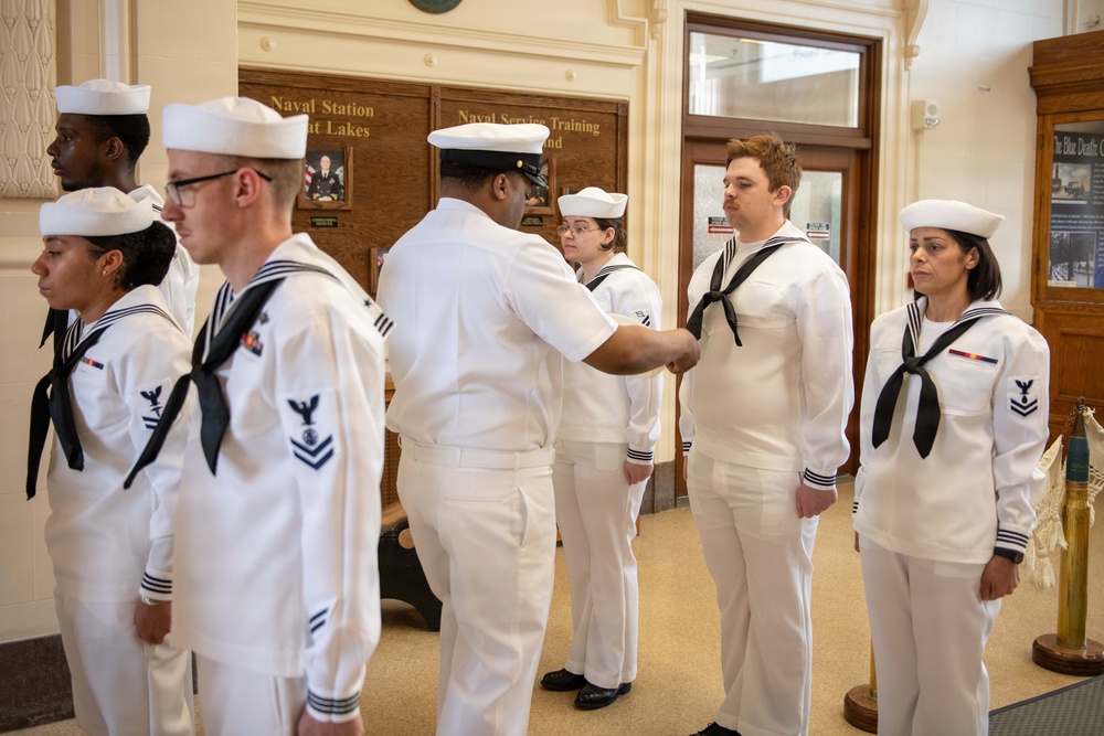 DVIDS - Images - NSGL Dress White Uniform Inspection [Image 5 of 6]