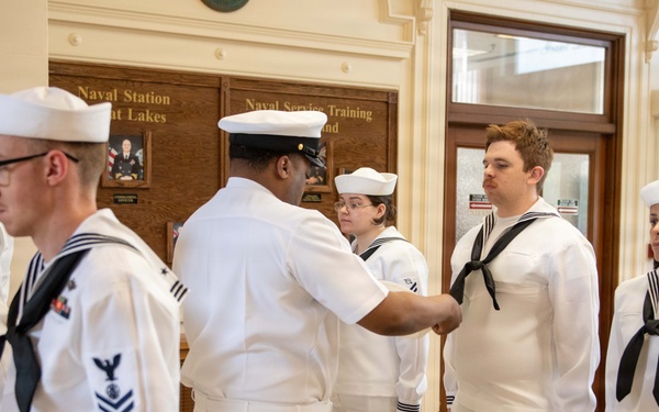 NSGL Dress White Uniform Inspection