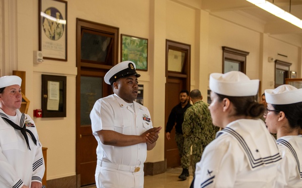 NSGL Dress White Uniform Inspection
