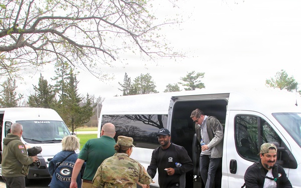 2026 Green Bay Packers Tailgate Tour makes stop at Fort McCoy; visits with Soldiers, Challenge Academy cadets