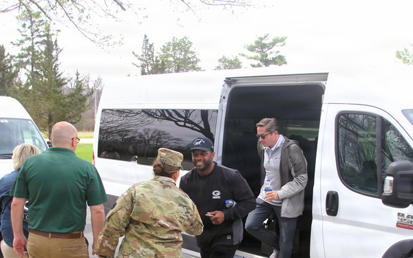 2026 Green Bay Packers Tailgate Tour makes stop at Fort McCoy; visits with Soldiers, Challenge Academy cadets