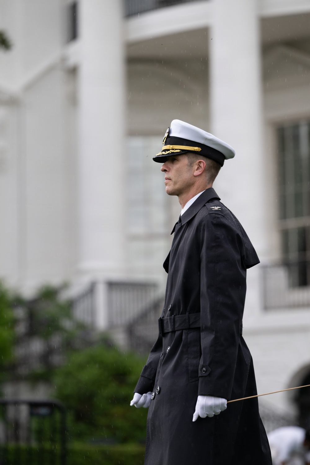 U.S. Navy Ceremonial Band prepares for arrival of King Charles III