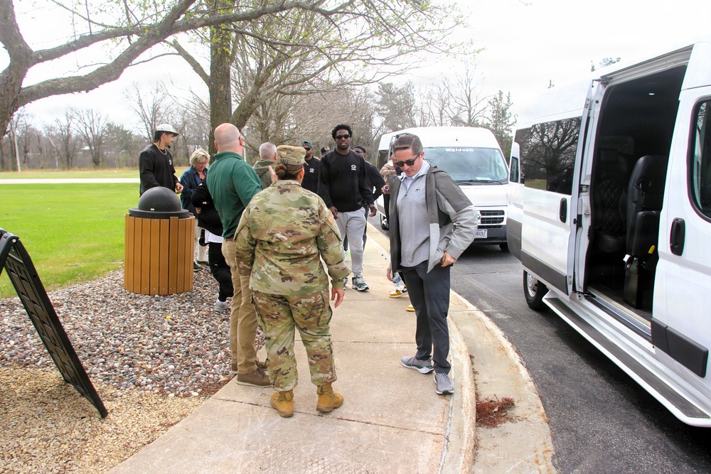 2026 Green Bay Packers Tailgate Tour makes stop at Fort McCoy; visits with Soldiers, Challenge Academy cadets