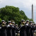 U.S. Navy Ceremonial Band prepares for arrival of King Charles III