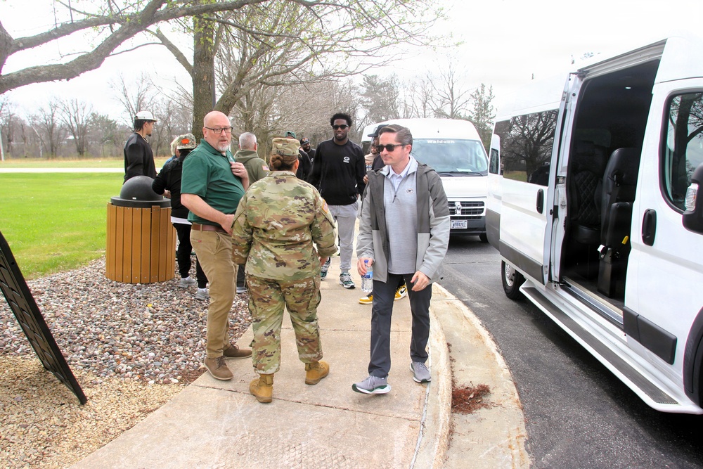2026 Green Bay Packers Tailgate Tour makes stop at Fort McCoy; visits with Soldiers, Challenge Academy cadets