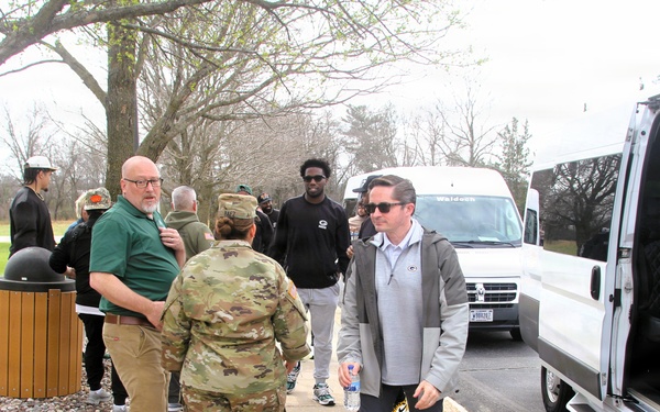 2026 Green Bay Packers Tailgate Tour makes stop at Fort McCoy; visits with Soldiers, Challenge Academy cadets