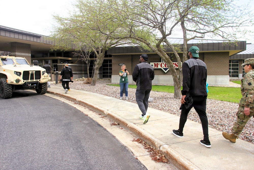 2026 Green Bay Packers Tailgate Tour makes stop at Fort McCoy; visits with Soldiers, Challenge Academy cadets