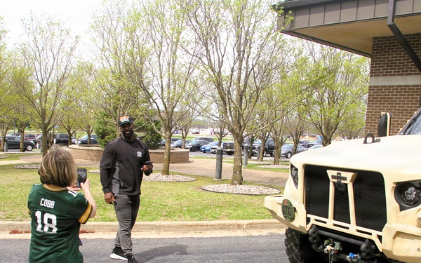 2026 Green Bay Packers Tailgate Tour makes stop at Fort McCoy; visits with Soldiers, Challenge Academy cadets