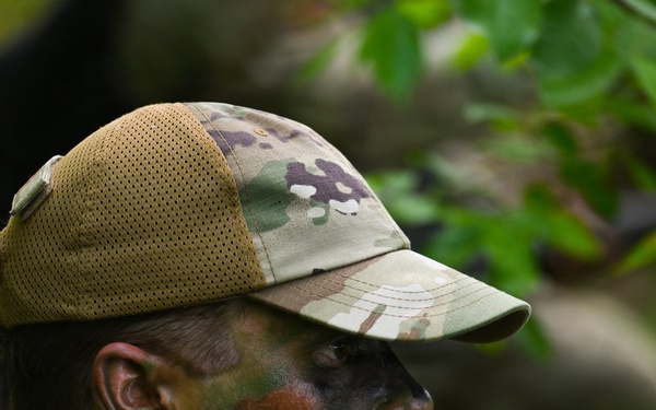 Airmen and Guardian leadership school students take on FTX at Marine Corps Base Quantico