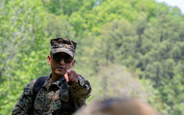 Airmen and Guardian leadership school students take on FTX at Marine Corps Base Quantico