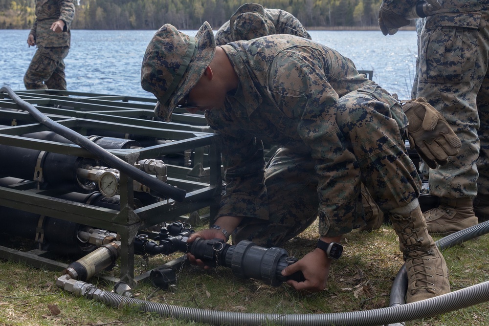 CLB-24 Marines conduct water testing and purification in Sweden