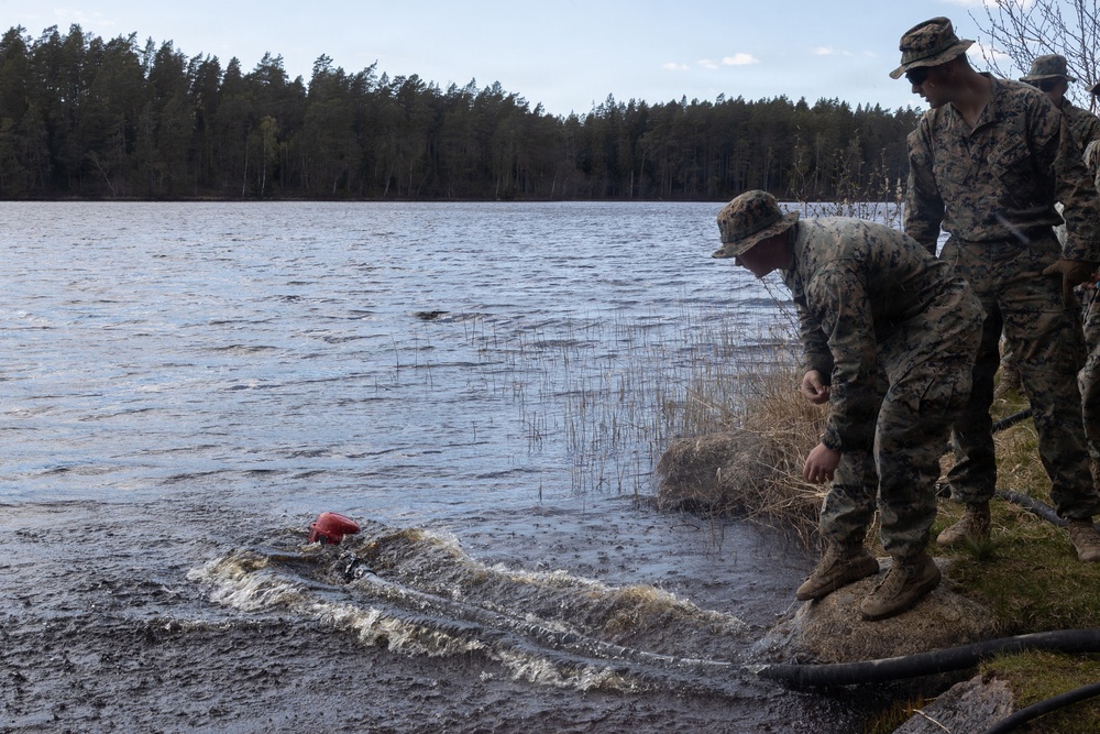 CLB-24 Marines conduct water testing and purification in Sweden