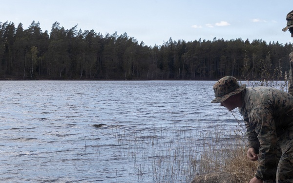 CLB-24 Marines conduct water testing and purification in Sweden