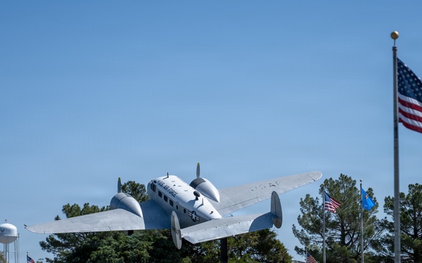 C-45 Beech passenger aircraft static display 2026