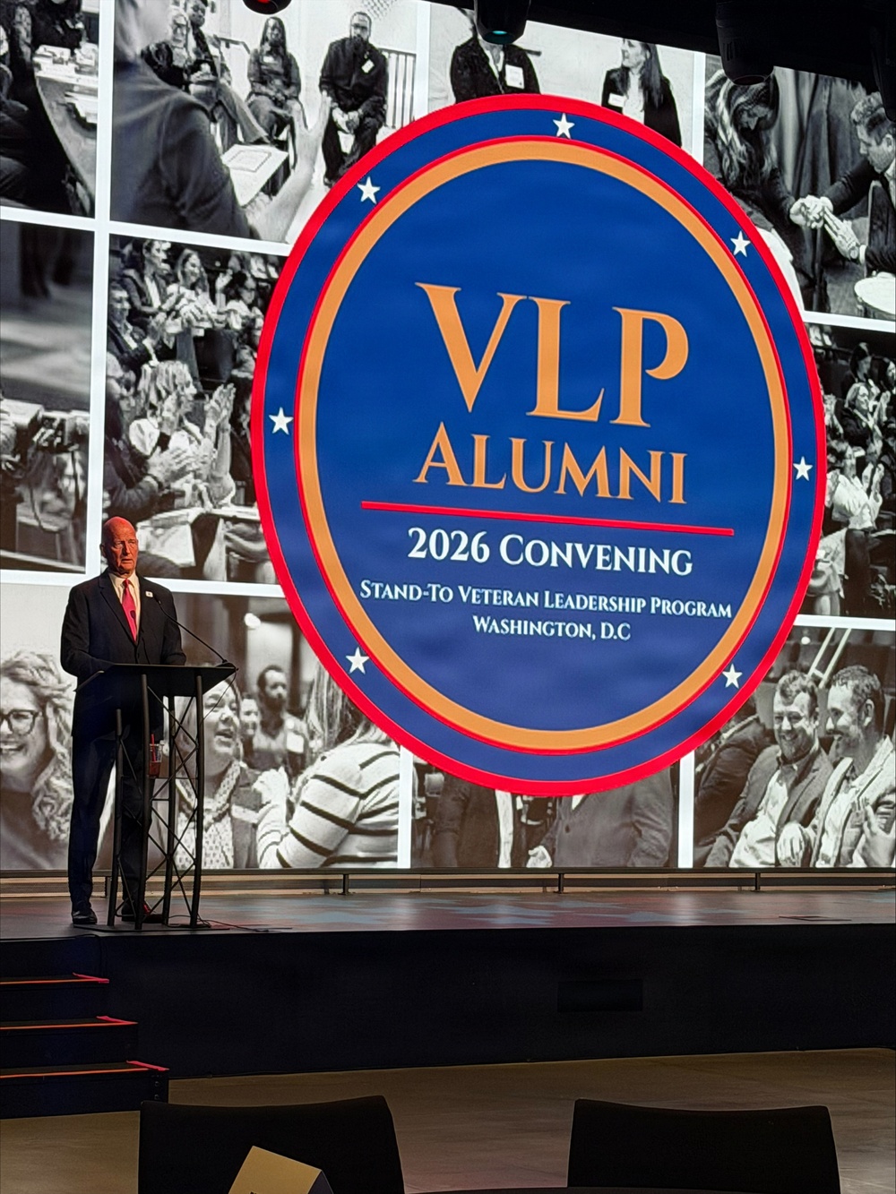 Army Assistant Secretary Marc Andersen challenges GWBI veteran leadership scholars to turn disruption into decision advantage