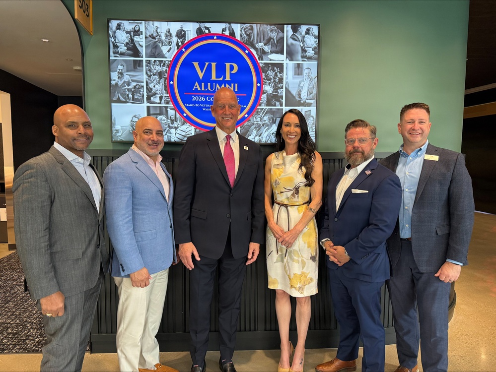 Army Assistant Secretary Marc Andersen challenges GWBI veteran leadership scholars to turn disruption into decision advantage