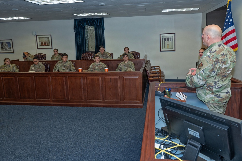 ROTC cadets explore career opportunities during base visit