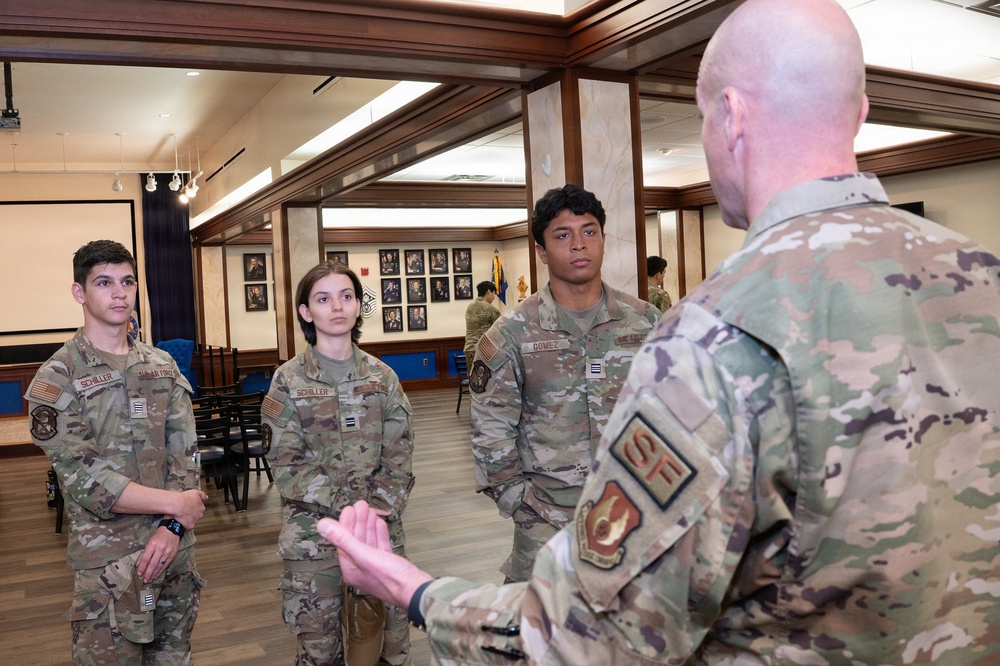 ROTC cadets explore career opportunities during base visit