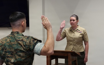 Marine Conducts Oath of Attorney