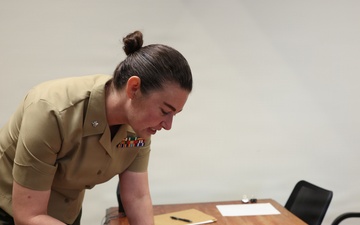 Marine Conducts Oath of Attorney