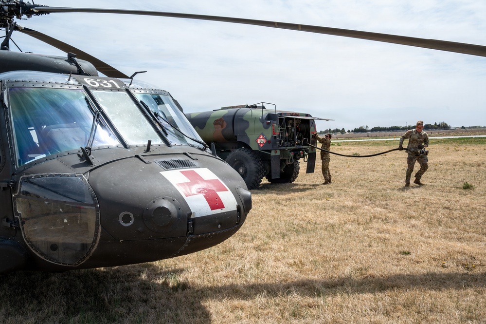 Nebraska National Guard assists with Pressey Park Fire