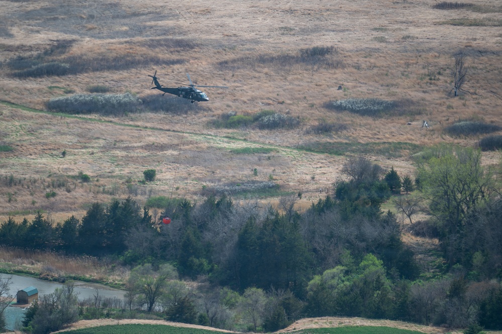 Nebraska National Guard assists with Pressey Park Fire