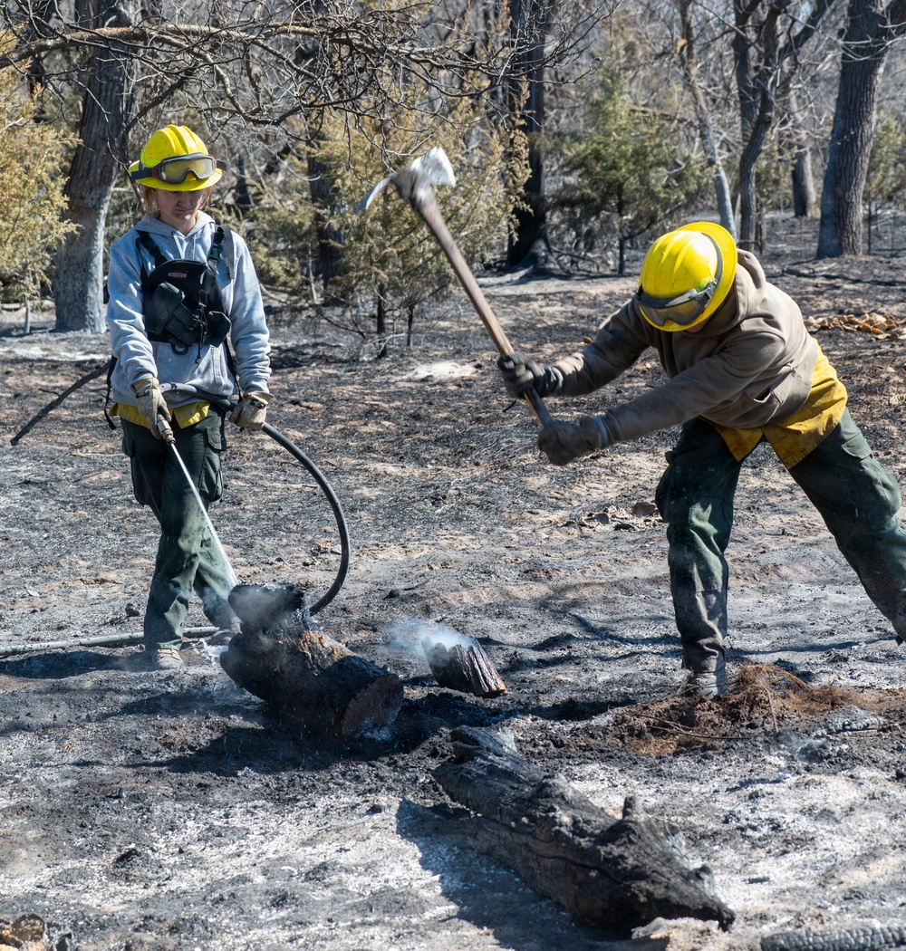 Nebraska National Guard assists with Pressey Park Fire