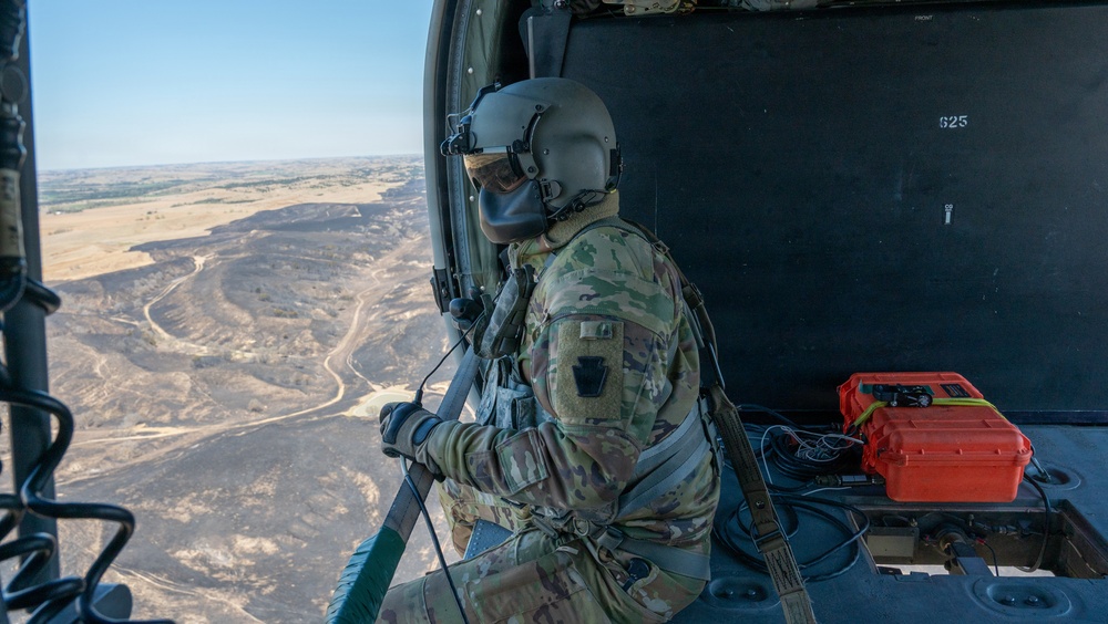 Nebraska National Guard assists with Pressey Park Fire