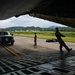 346th AEW Airmen load cargo into a C5 Galaxy