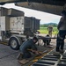346th AEW Airmen load cargo into a C5 Galaxy