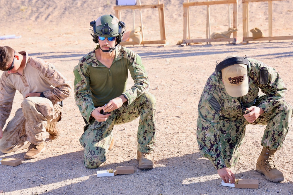 Navy Medicine Sailors complete Marine Corps Combat Pistol Program qualification
