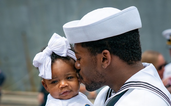 USS San Antonio (LPD 17) returns to Naval Station Norfolk
